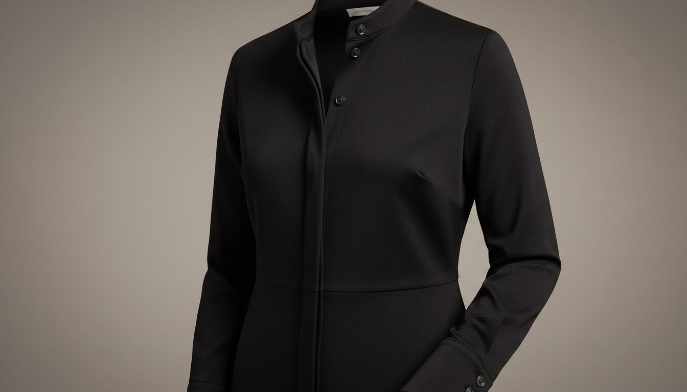 Élégance en Noir : La Chemise Indispensable pour Femme