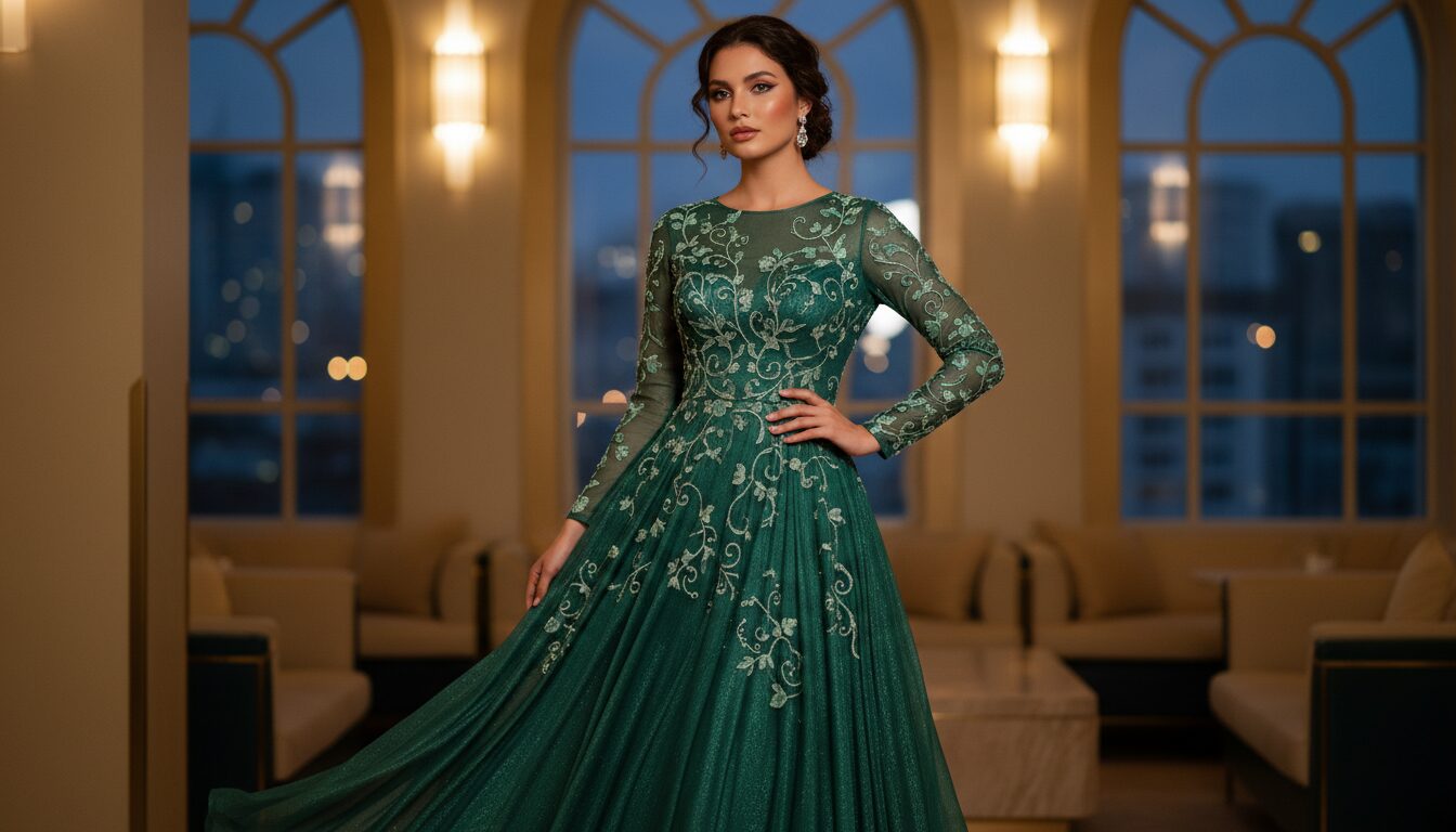 Élégance en Vert : La Robe Longue qui Sublime Votre Style