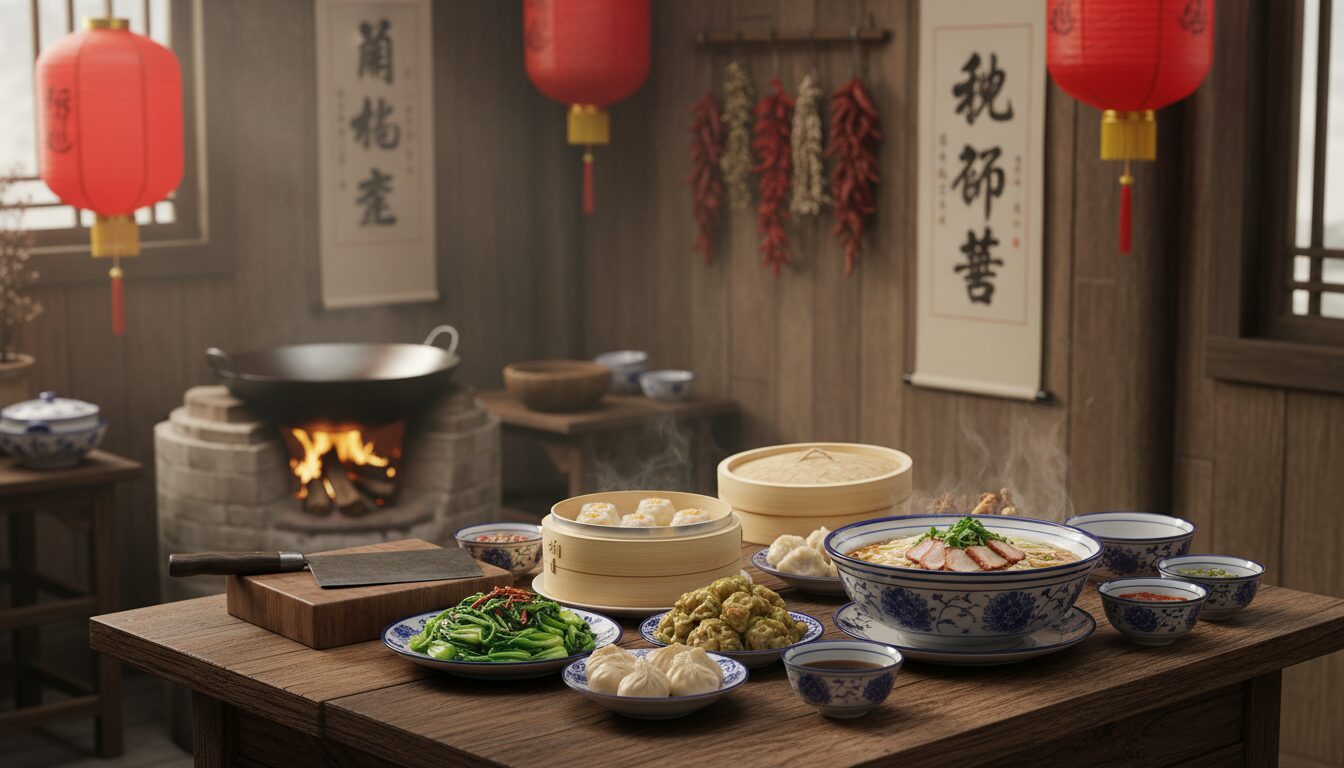 Guide de la cuisine chinoise traditionnelle : recettes, techniques et culture
