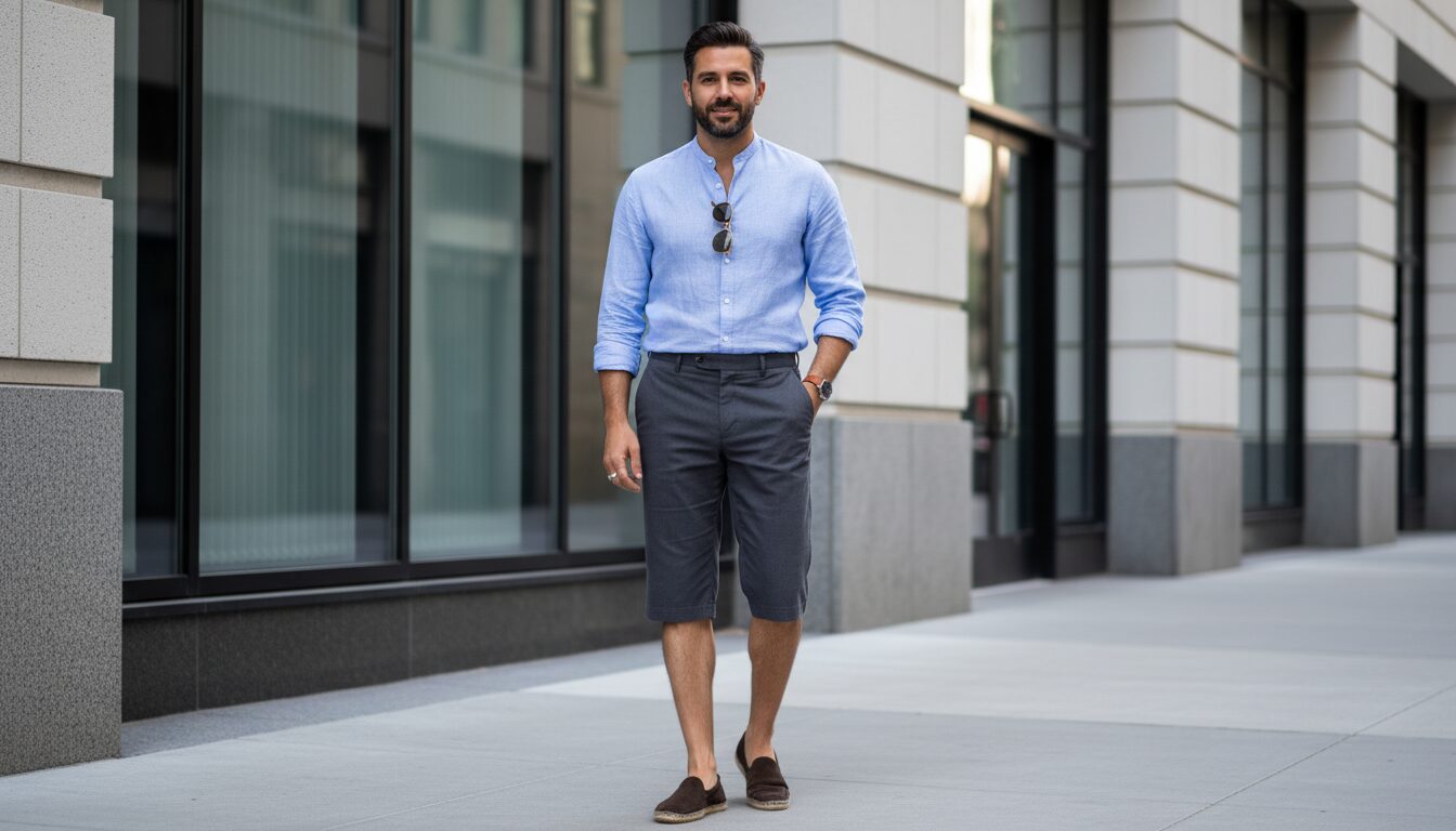 Le short long pour homme : astuces élégantes pour le maîtriser avec style